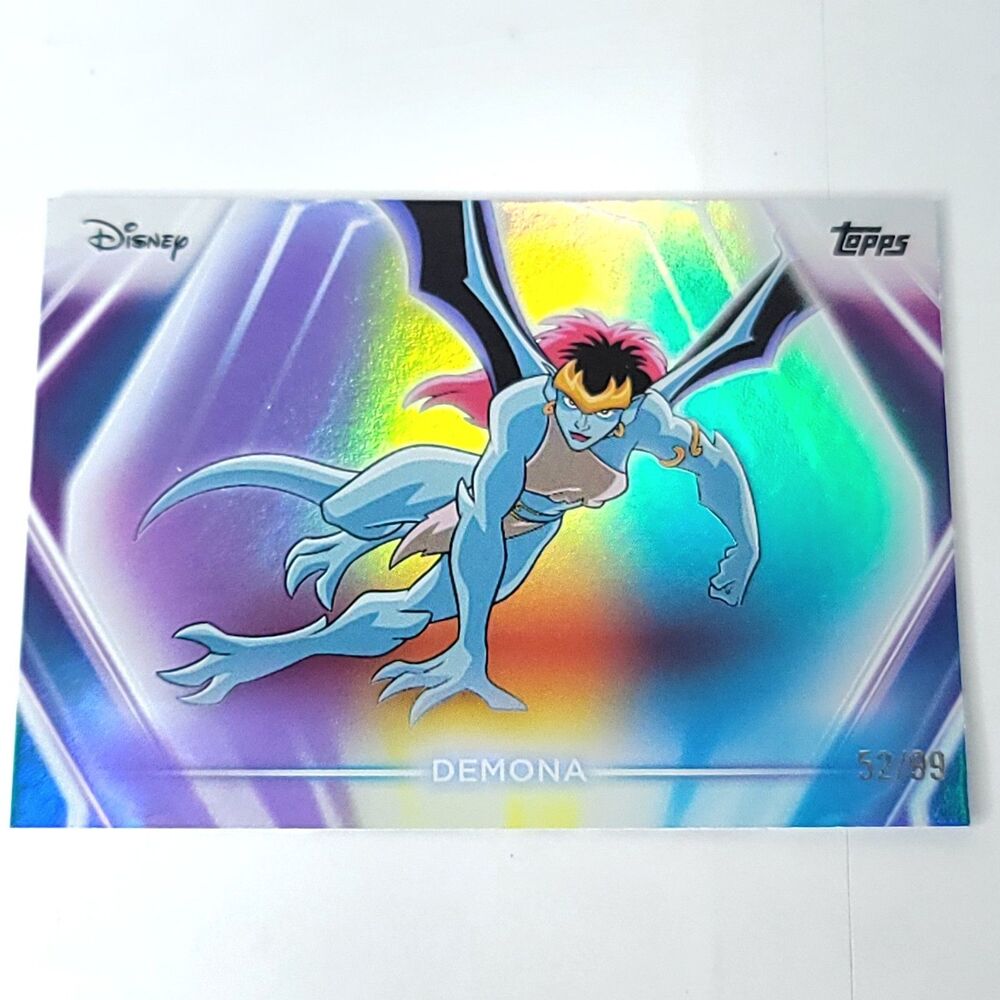 Demona Topps 2026 Disney Neon Holo Parallel Refractor Limited 52/99